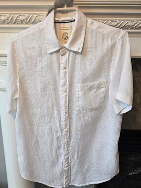 Perry Ellis Int. Panama Jack short sleeve mens linen size  small